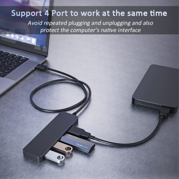 4-Port USB Expander for Laptop