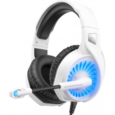 White Gaming Headset for PS4, PS5, Xbox One, PC