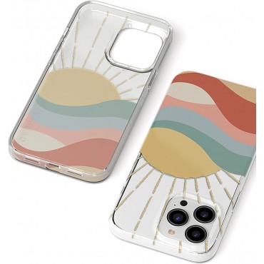 Z13 Cute Colorblock Sunset Case