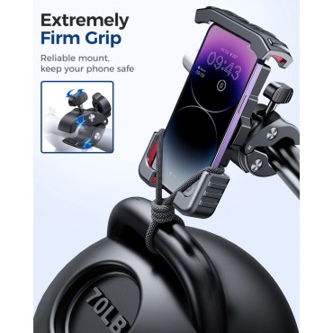 One-Push Motorcycle Phone Mount