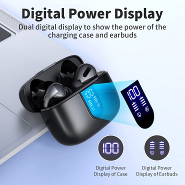 Wireless Earbuds with Wireless Charging Case