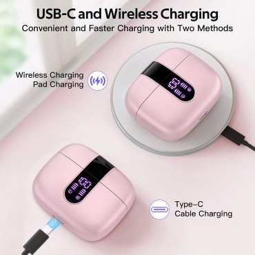 Earphones with Wireless Charging Case