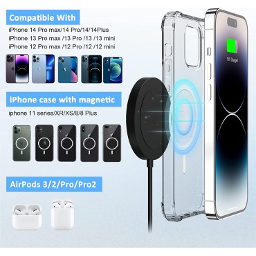 Magnet Charging Pad Compatible with Phone