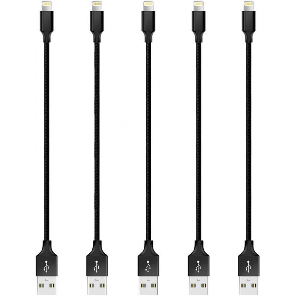 6-Inch Short Cable Cord Charger (5-Packs)