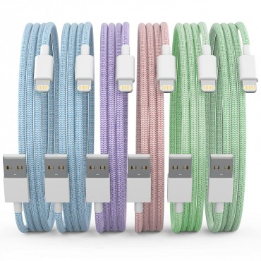 Phone Charger [6 Pack ] Multi-color