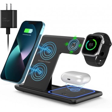 3 in 1 Wireless Charger Station