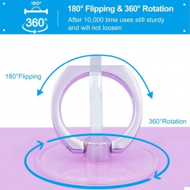 Transparent Ring Holder 360°Rotation Finger Ring Stand