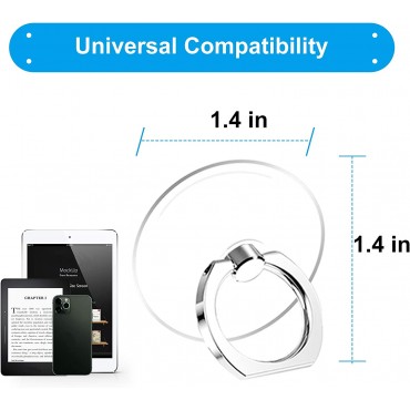 Transparent Ring Holder 360°Rotation Finger Ring Stand